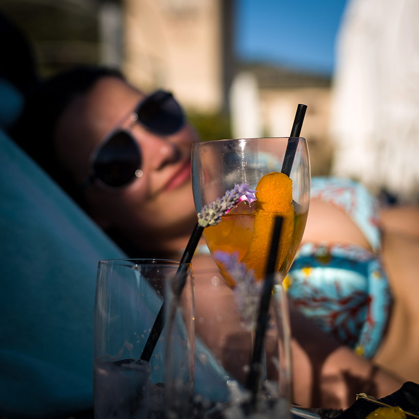 Fotografie auf Reisen: Mallorca mit Getränk