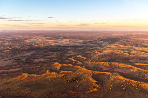 Outback-Australien Outback Australien von oben