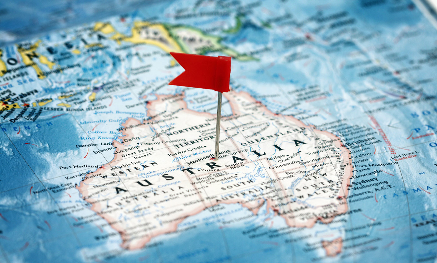 Australien Karte gibt Antworten